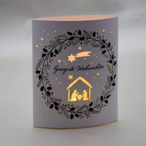 Produktbild des Artikels LED-Papierlampe "Gesegnete Weihnachten" ()