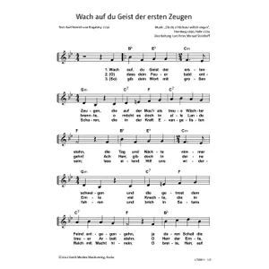 Produktbild des Artikels Wach auf, du Geist der ersten Zeugen (Noten - Download)