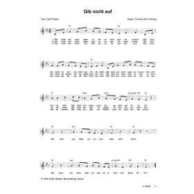 Produktbild des Artikels Gib nicht auf (Noten - Download)