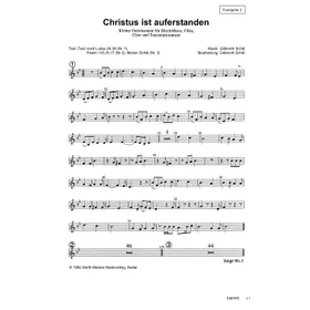 Produktbild des Artikels Christus ist auferstanden (Trompete 2) (Noten - Download)