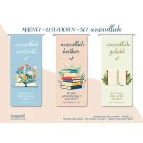 Produktbild des Artikels Magnet-Lesezeichen-Set: unendlich wertvoll (Schreibwaren)