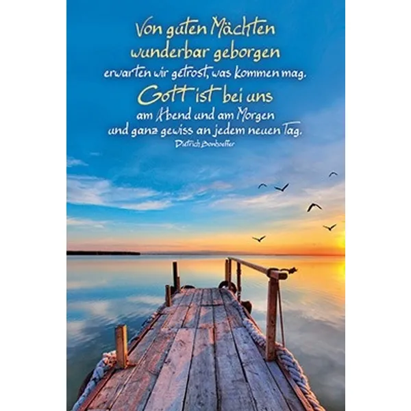 Produktbild des Artikels Faltkarte: Von guten Mächten wunderbar - Neutral (Schreibwaren)
