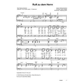 Produktbild des Artikels Ruft zu dem Herrn (Noten - Download)