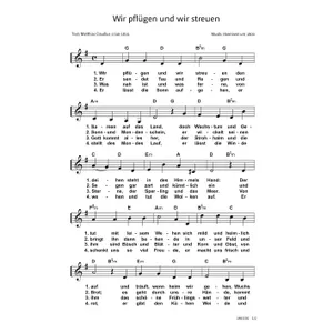 Produktbild des Artikels Wir pflügen und wir streuen (Noten - Download)