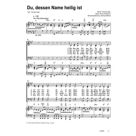 Produktbild des Artikels Du, dessen Name heilig ist (Noten - Download)