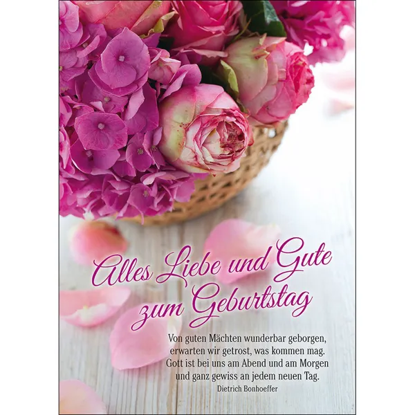 Produktbild des Artikels Postkarten: Alles Liebe und Gute zum Geburtstag, 4 Stück (Schreibwaren)