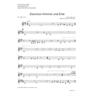 Produktbild des Artikels Zwischen Himmel und Erde (Noten - Download)