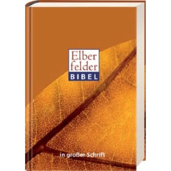 Produktbild des Artikels Elberfelder Bibel in großer Schrift, Motiv Blatt (Bibel - Kunstleder)