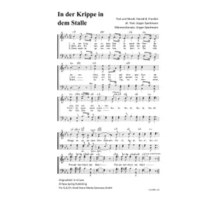 Produktbild des Artikels In der Krippe in dem Stalle (Noten - Download)