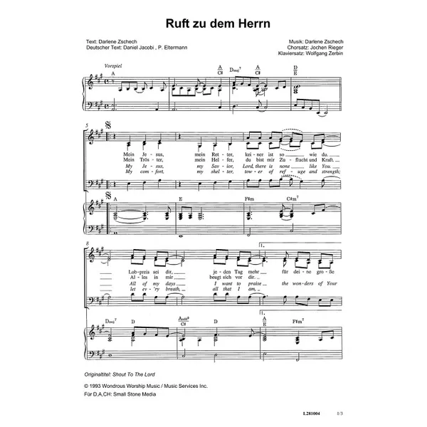 Produktbild des Artikels Ruft zu dem Herrn (Noten - Download)