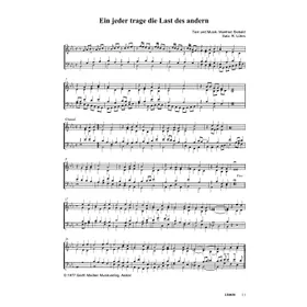 Produktbild des Artikels Ein jeder trage die Last des andern (Noten - Download)