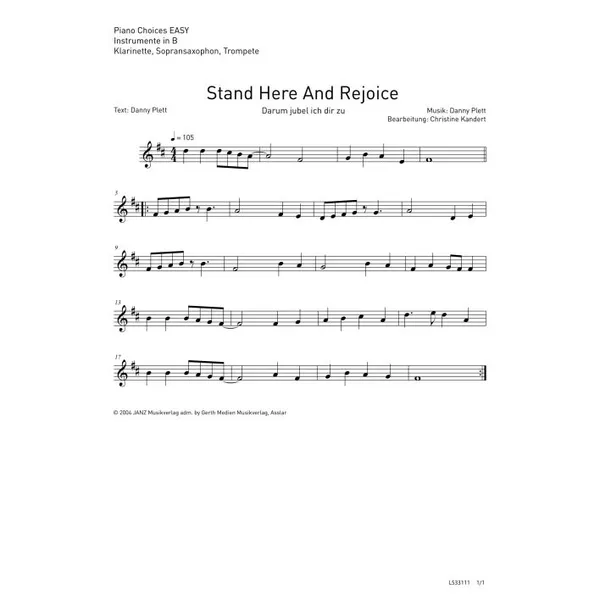 Produktbild des Artikels Darum jubel ich dir zu (Noten - Download)