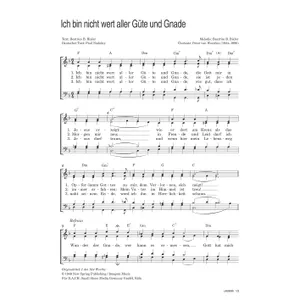 Produktbild des Artikels Ich bin nicht wert aller Güte und Gnade (Noten - Download)