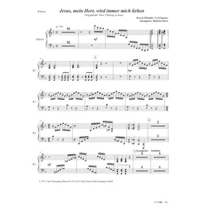 Produktbild des Artikels Jesus, mein Herr, wird immer mich lieben (Klavier) (Noten - Download)