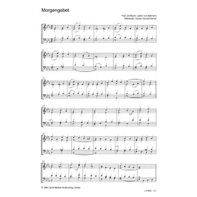 Produktbild des Artikels Morgengebet (Noten - Download)