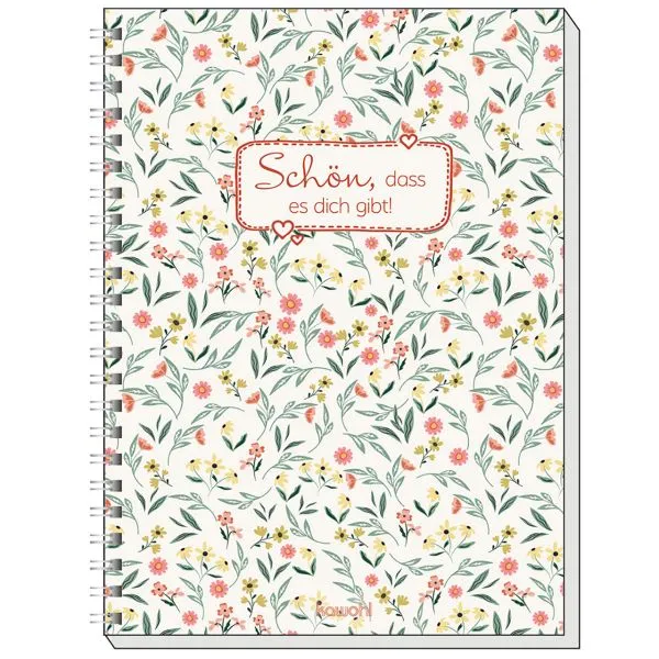 Produktbild des Artikels Memo Block A5: Schön, dass es dich gibt! (Schreibwaren - Spiralbindung)