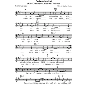 Produktbild des Artikels Du beschenkst (Noten - Download)
