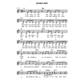 Produktbild des Artikels Großer Gott (Noten - Download)