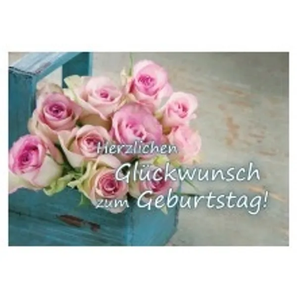 Produktbild des Artikels Herzlichen Glückwunsch zum Geburtstag  - Postkarte (Schreibwaren)