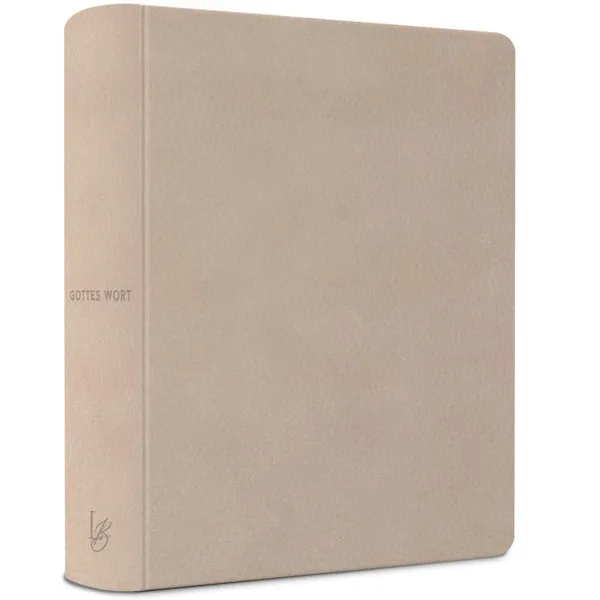 Produktbild des Artikels NeÜ Bibel.heute - Schreibrand - LIEBEZURBIBEL beige (Bibel - Kunstleder)