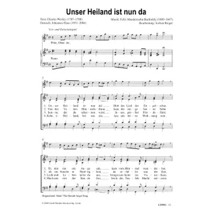 Produktbild des Artikels Unser Heiland ist nun da (Noten - Download)