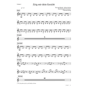 Produktbild des Artikels Zeig mir dein Gesicht (Violine 1) (Noten - Download)