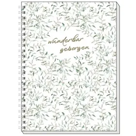 Produktbild des Artikels Memo Block A6: wunderbar geborgen (Gold-Edition) (Schreibwaren - Spiralbindung)