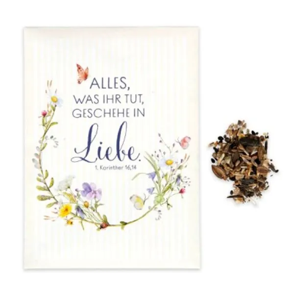 Produktbild des Artikels Blumensamentütchen "Alles, was ihr tut, geschehe in Liebe" ()