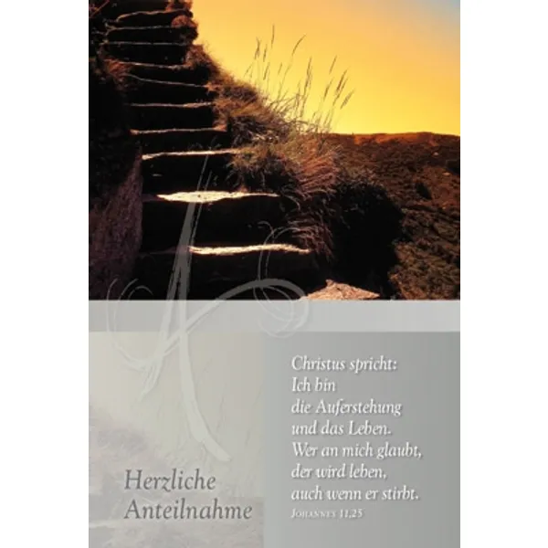 Produktbild des Artikels Faltkarte: Christus spricht: Ich bin die Auferstehung - Trauer (Schreibwaren)