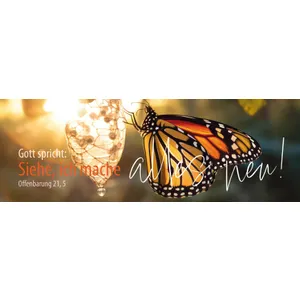 Produktbild des Artikels Jahreslosung 2026 - Lesezeichen "Schmetterling" 10er Set (Schreibwaren)