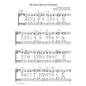 Produktbild des Artikels All mein Heil ist Christus (Noten - Download)