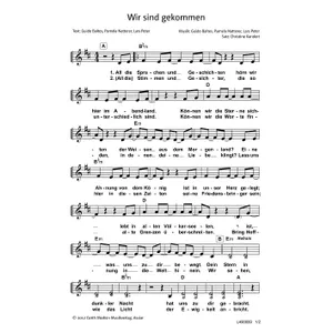 Produktbild des Artikels Wir sind gekommen (Noten - Download)
