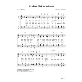 Produktbild des Artikels Wend den Blick nur auf Jesus (Noten - Download)