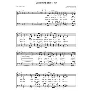 Produktbild des Artikels Deine Hand ist über mir (Noten - Download)