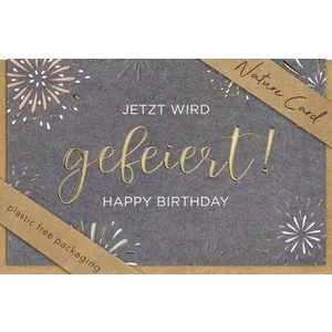 Produktbild des Artikels Faltkarte "Jetzt wird gefeiert!" (Schreibwaren)