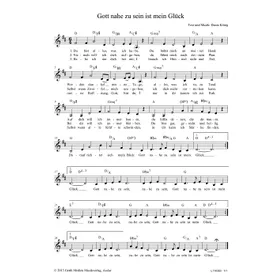 Produktbild des Artikels Gott nahe zu sein ist mein Glück (Noten - Download)