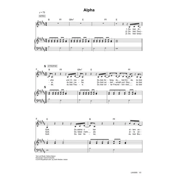 Produktbild des Artikels Alpha (Noten - Download)