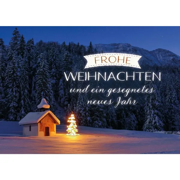 Produktbild des Artikels Faltkarte - Frohe Weihnachten (Schreibwaren)
