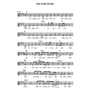 Produktbild des Artikels Das Grab ist leer (Noten - Download)