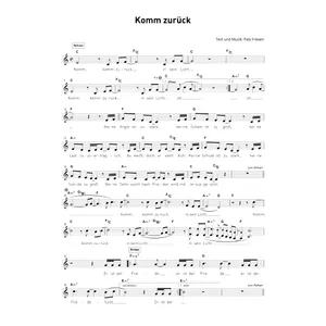 Produktbild des Artikels Komm zurück (Noten - Download)