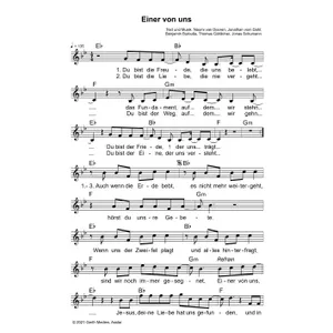 Produktbild des Artikels Einer von uns (Noten - Download)
