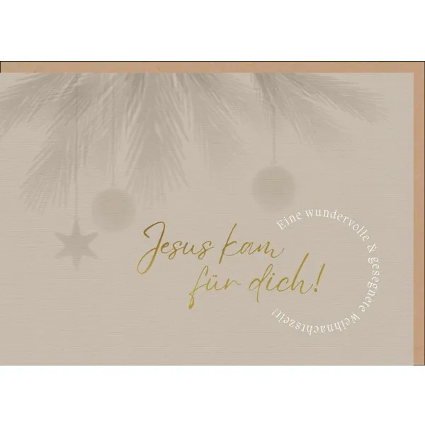Produktbild des Artikels Faltkarte "Jesus kam für dich!" (Schreibwaren)