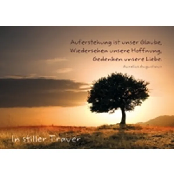 Produktbild des Artikels In stiller Trauer - Faltkarte (Schreibwaren)