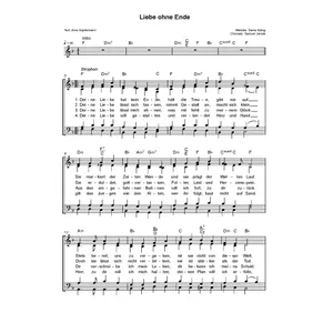Produktbild des Artikels Liebe ohne Ende (Noten - Download)