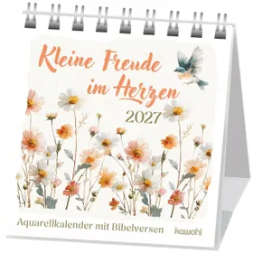 Produktbild des Artikels Kleine Freude im Herzen 2027 - Aufkleber-Kalender (Kalender - Spiralbindung)