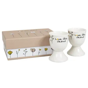 Produktbild des Artikels Eierbecher-Set "Love like Jesus" ()