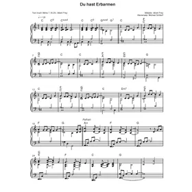 Produktbild des Artikels Du hast Erbarmen (Noten - Download)