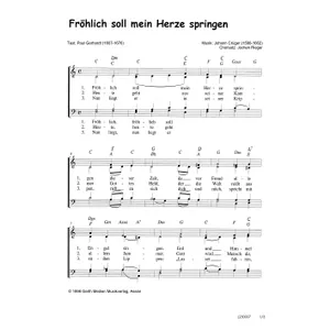 Produktbild des Artikels Fröhlich soll mein Herze springen (Noten - Download)