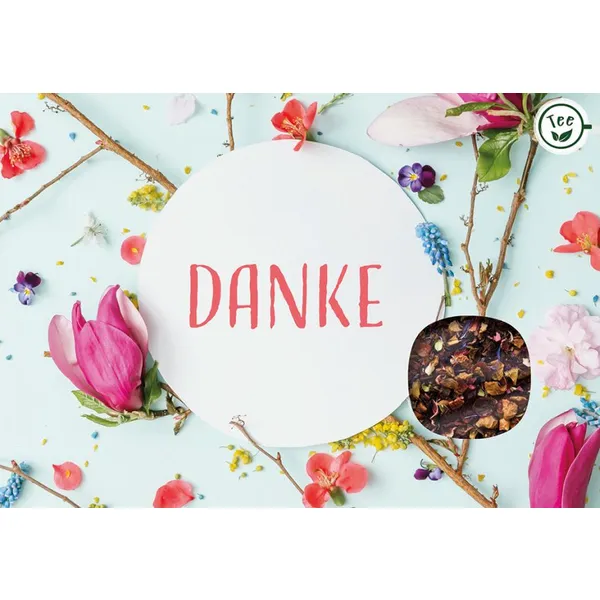 Produktbild des Artikels Teekarte - Danke (Lebensmittel)