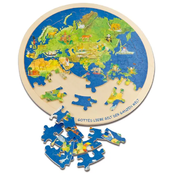 Produktbild des Artikels Holzpuzzle "Weltkugel" ()
